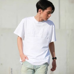 Dress Embossed Logo T-Shirt (White)