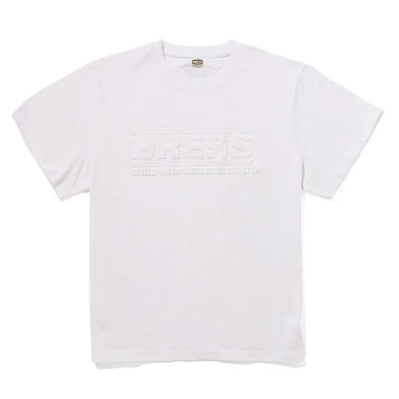 Dress Embossed Logo T-Shirt (White)