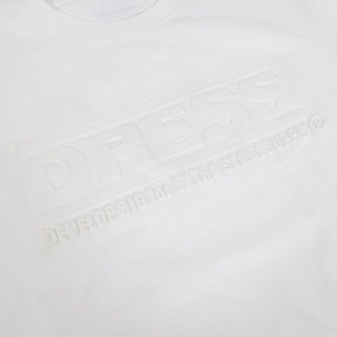 Dress Embossed Logo T-Shirt (White)