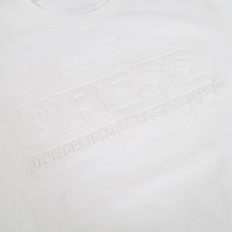Dress Embossed Logo T-Shirt (White)