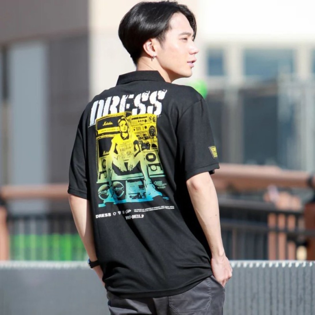 Dress Loud Girl Dry Polo Shirt (Black)