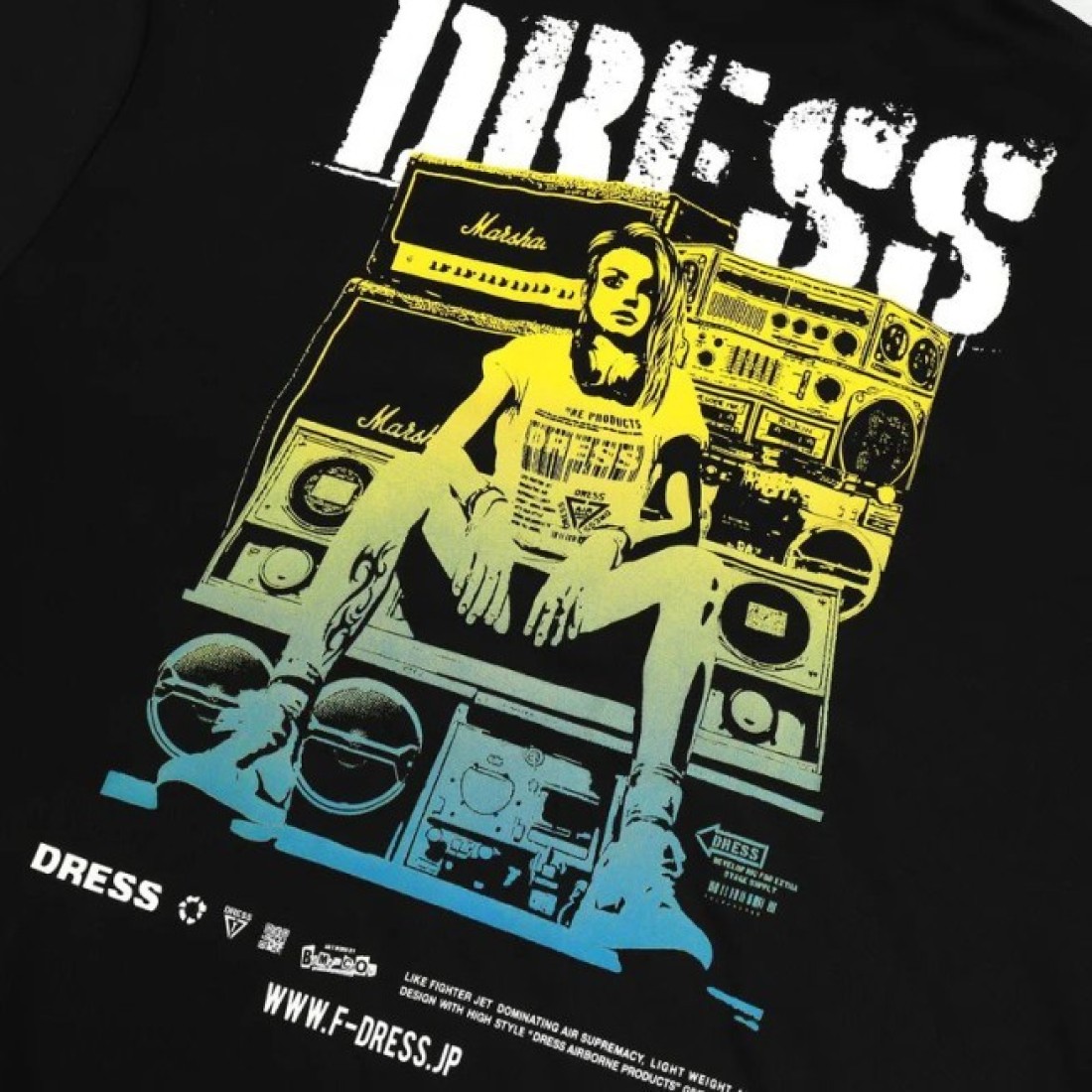 Dress Loud Girl Dry Polo Shirt (Black)