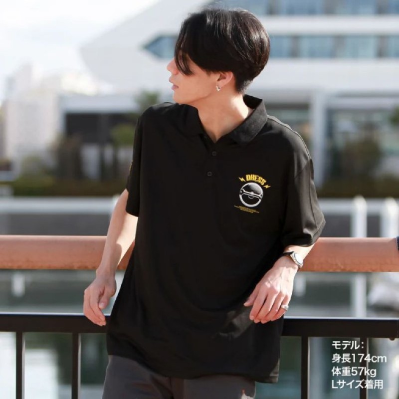 Dress Loud Girl Dry Polo Shirt (Black)