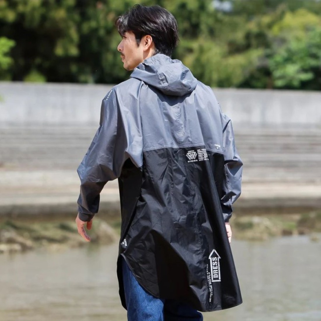 Dress Packable Rain Poncho Airborne