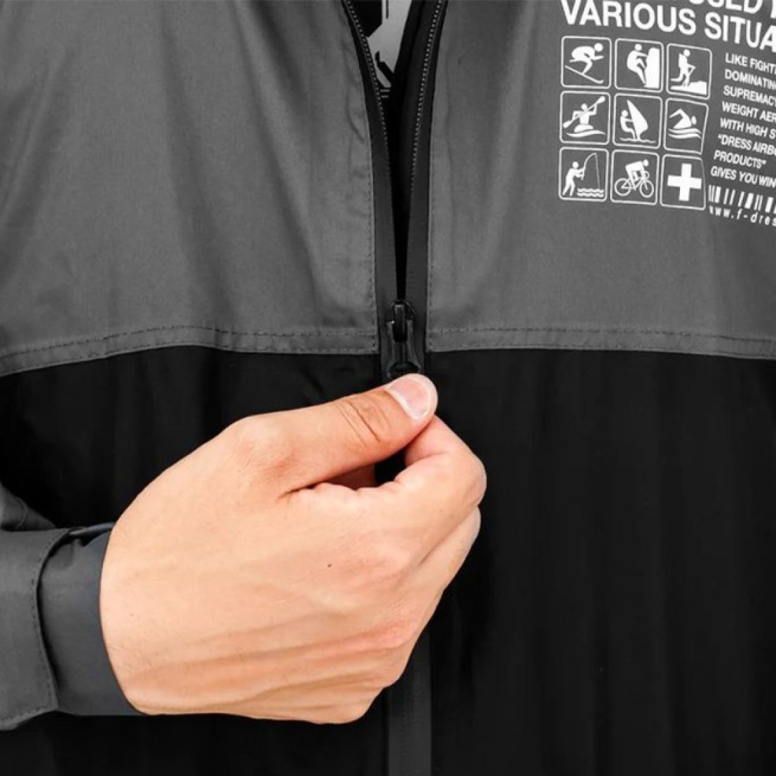 Dress Packable Rain Poncho Airborne