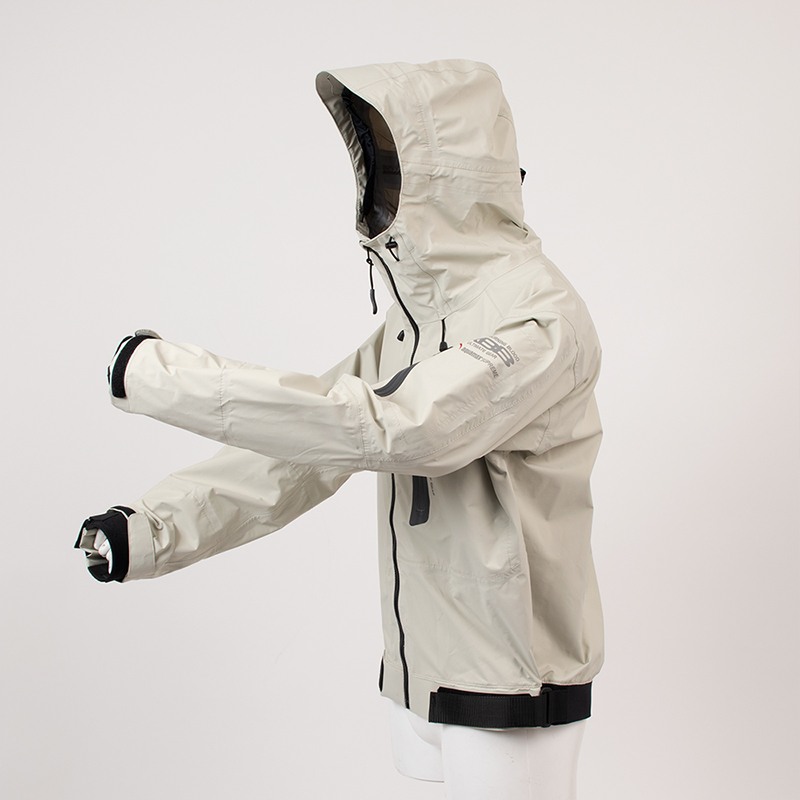 RBB Tide Game Rain Jacket Light Gray