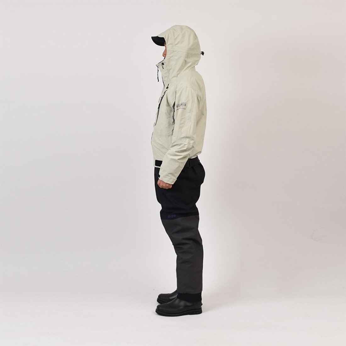 RBB Tide Game Rain Jacket Light Gray