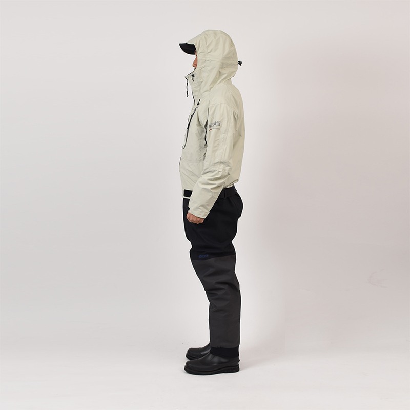 RBB Tide Game Rain Jacket Light Gray