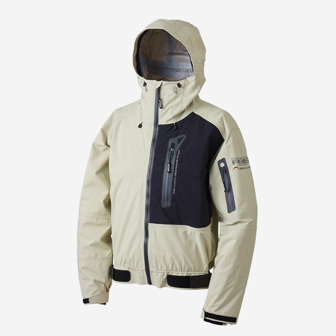 RBB Tide Game Rain Jacket Light Gray